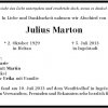 Marton Julius 1929-2013 Todesanzeige